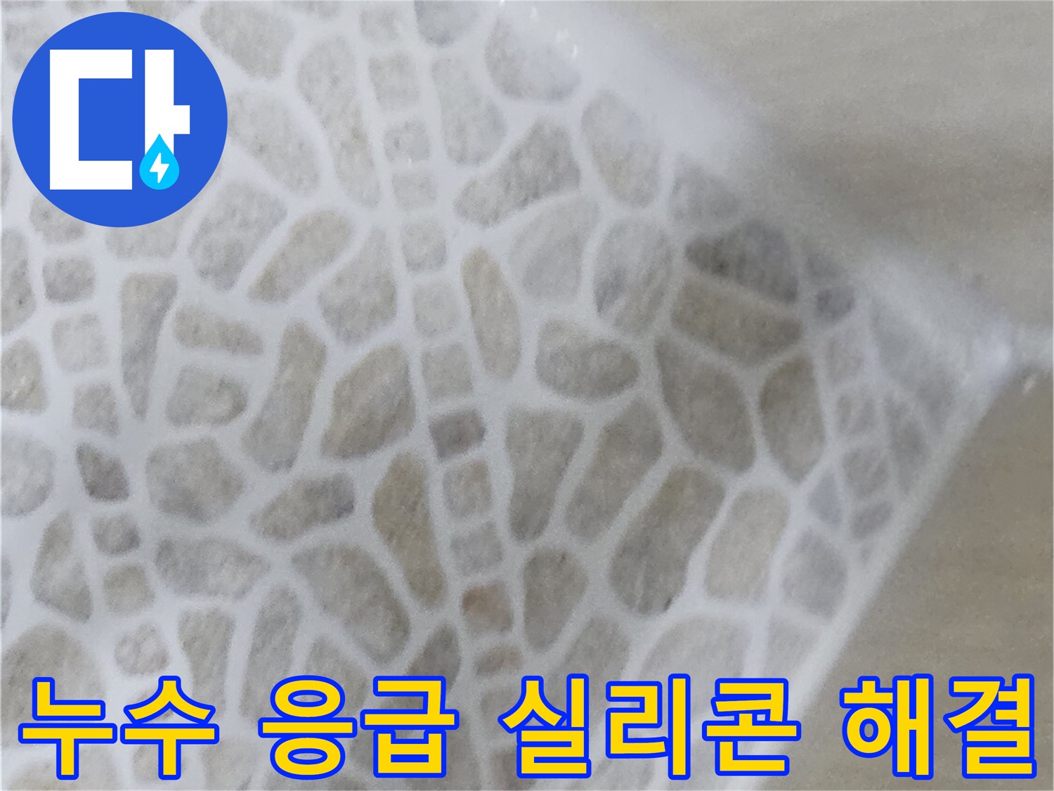 화장실 누수 응급 해결 - 실리콘 보강 및 방수 크림 시공