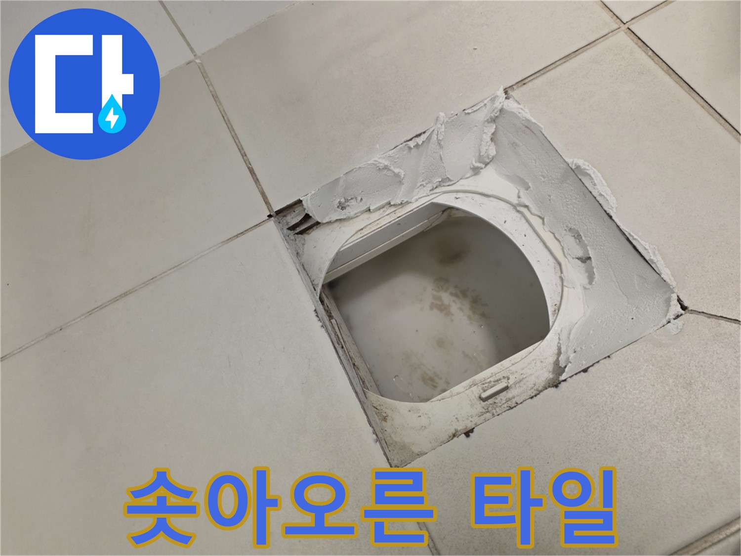 김포 사우동 누수 - 솟아오른 타일은 내부 압력을 점검해야