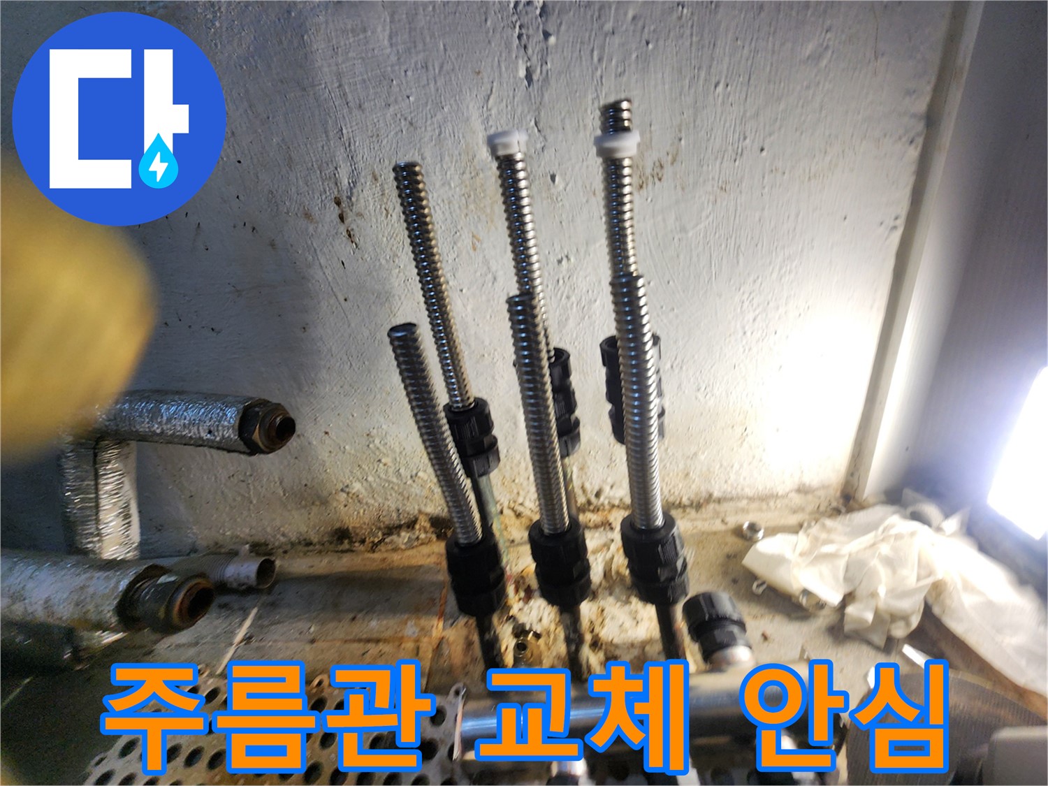 신월동 양천구 누수 안심 주름관 교체 사진