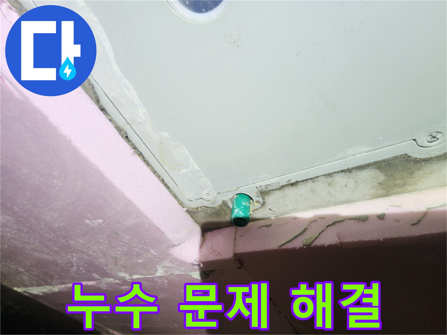 욕실 배수구 누수 - 아랫집 피해 및 건물 손상 문제