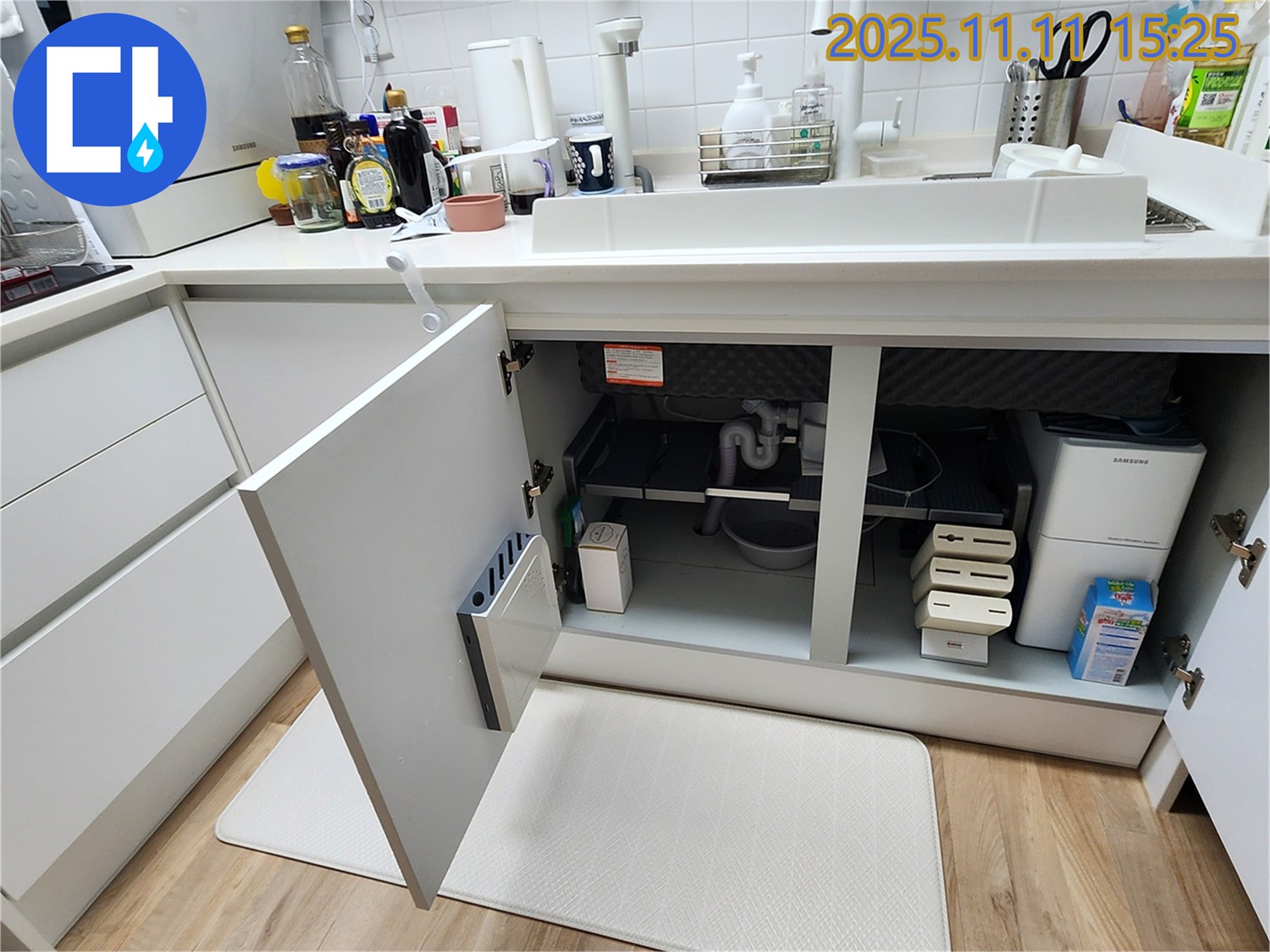 좁은 공간 배관 연결 부위 누수 해결 - 소흘읍 싱크대 누수, 포천 누수!