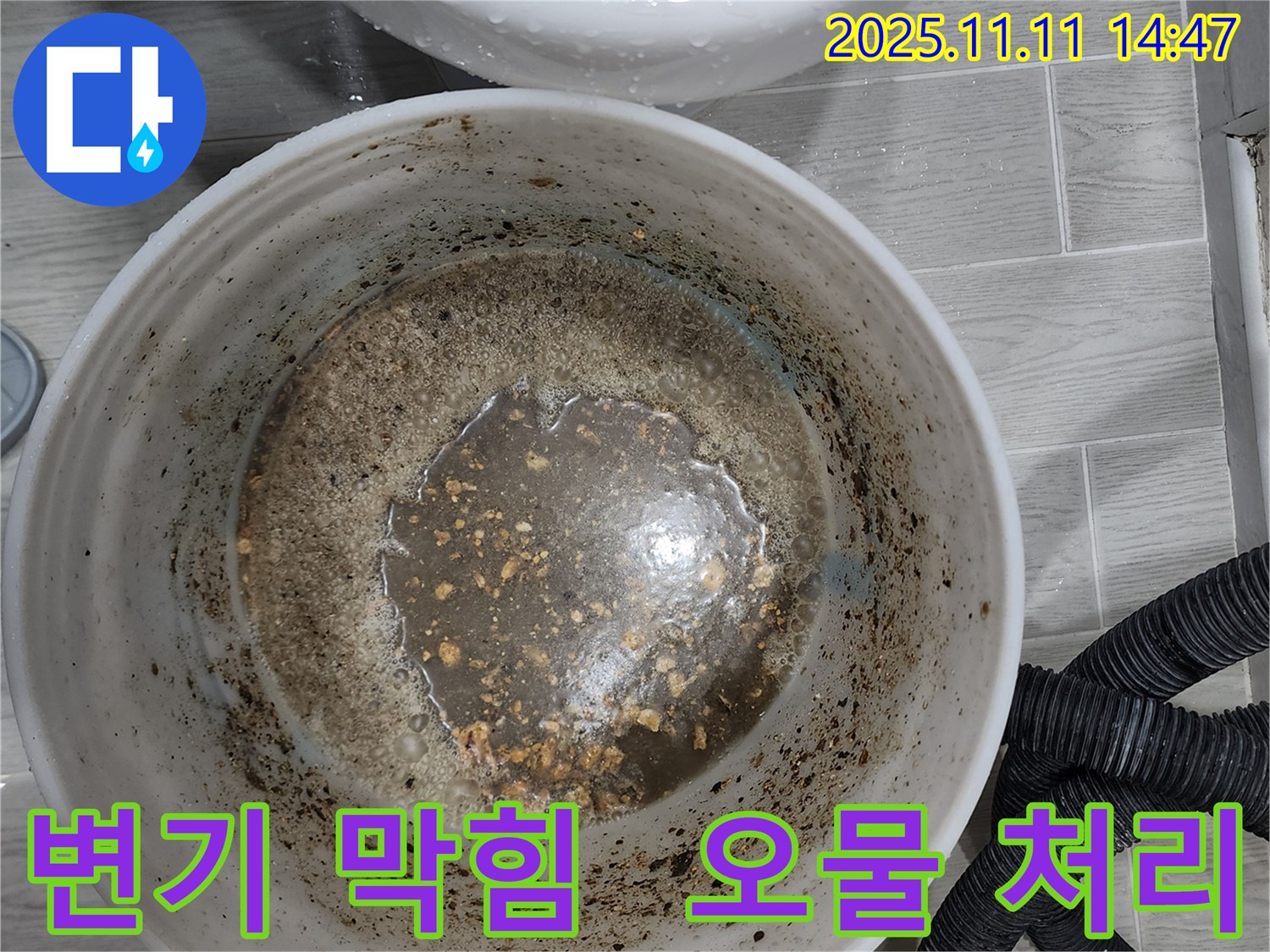 변기 막힘으로 인한 오물 처리 - 깨끗하고 위생적인 작업