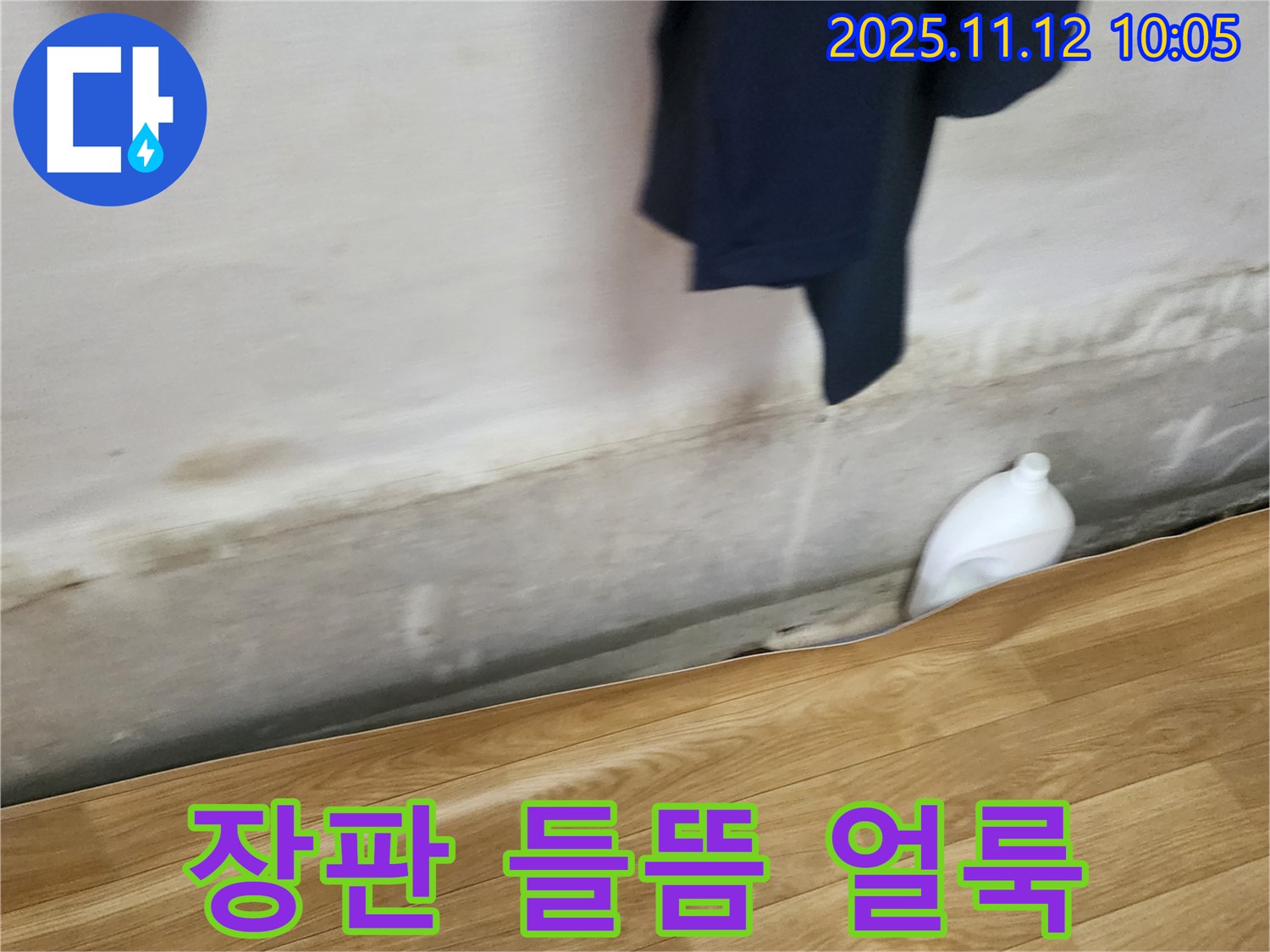 장판 들뜸 - 벽 얼룩 - 누수 의심