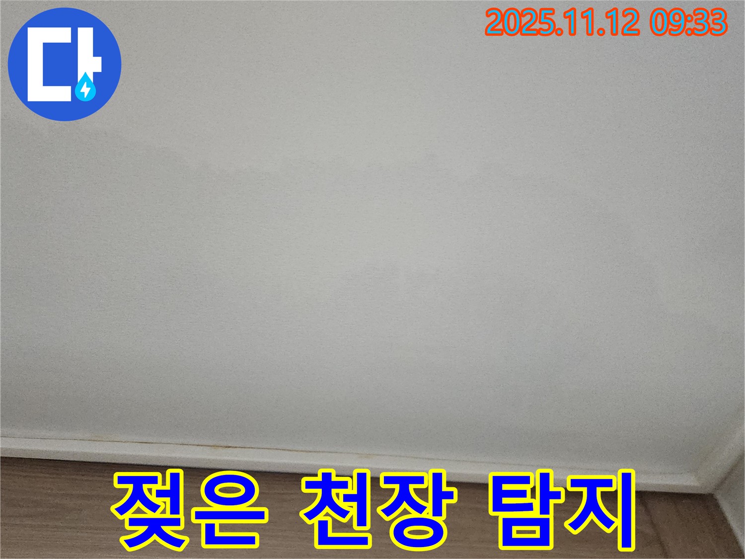 포천 소흘읍 - 젖은 천장, 긴급 누수 탐지 진행 중