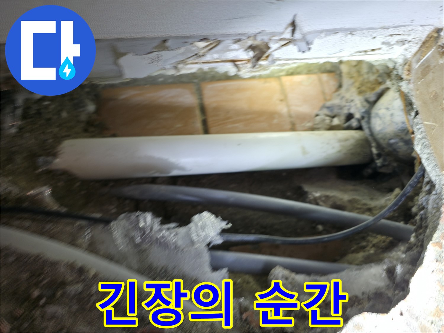 신림동 신림하이츠빌라 누수 - 굴착 후 배관 상태를 꼼꼼하게 점검하는 긴장의 순간