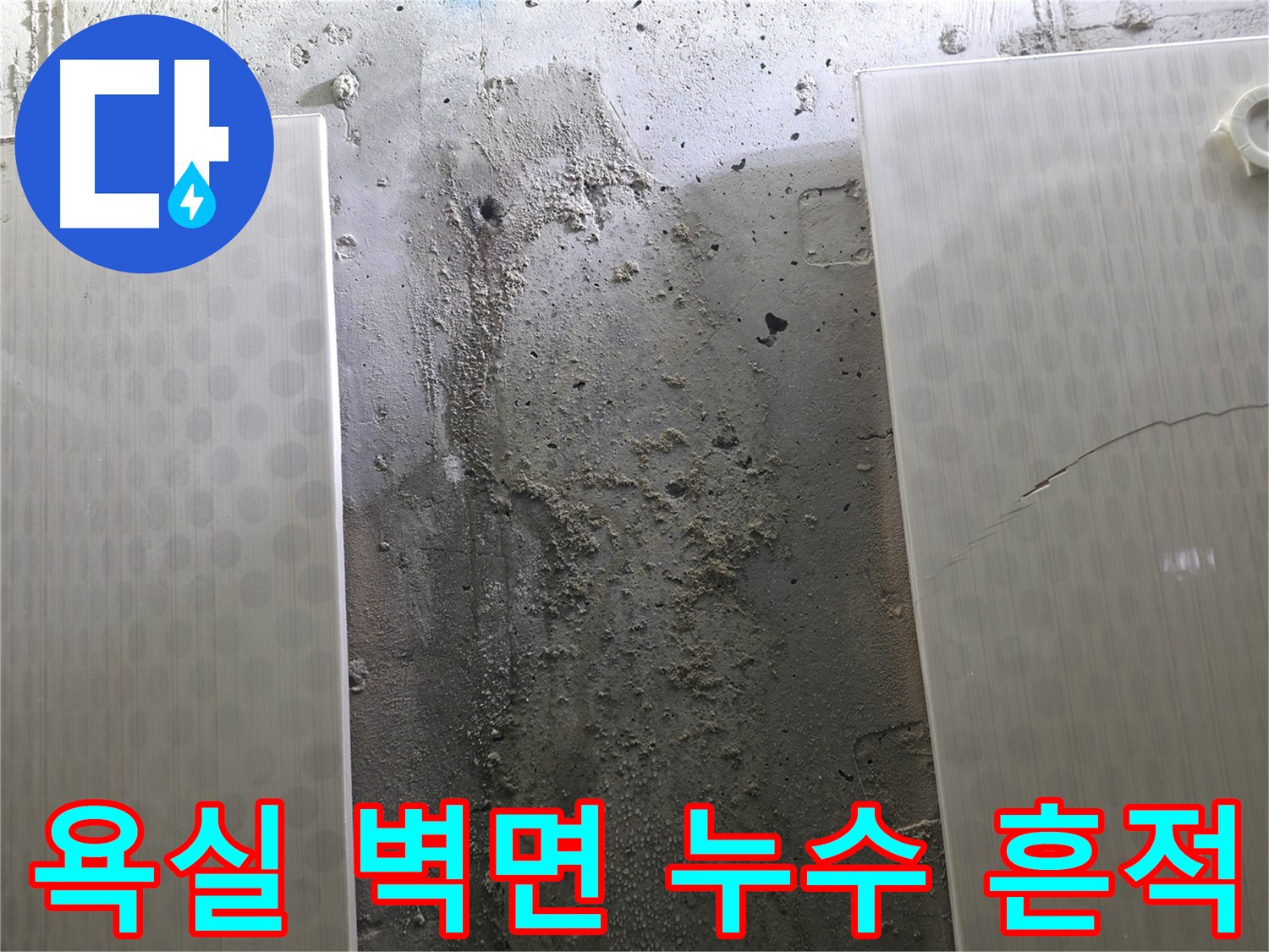 정릉동 스카이힐스테이 욕실 벽면 누수 흔적 - 정확한 원인 파악