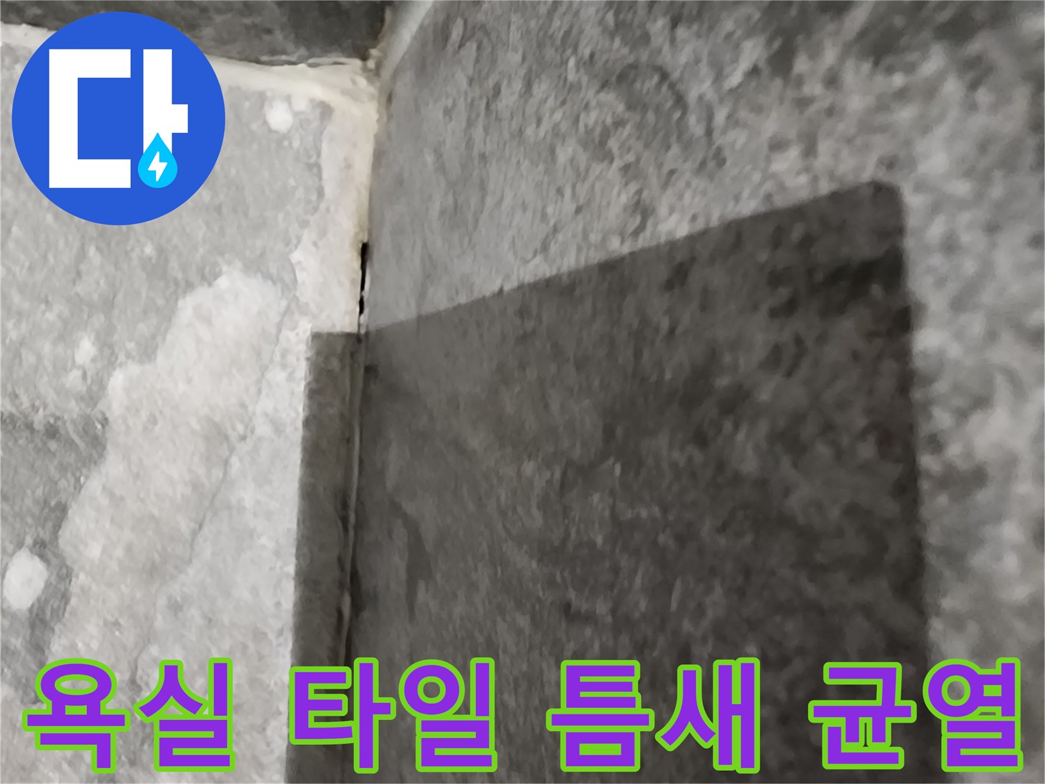 욕실-타일-경계-부분-균열-상태