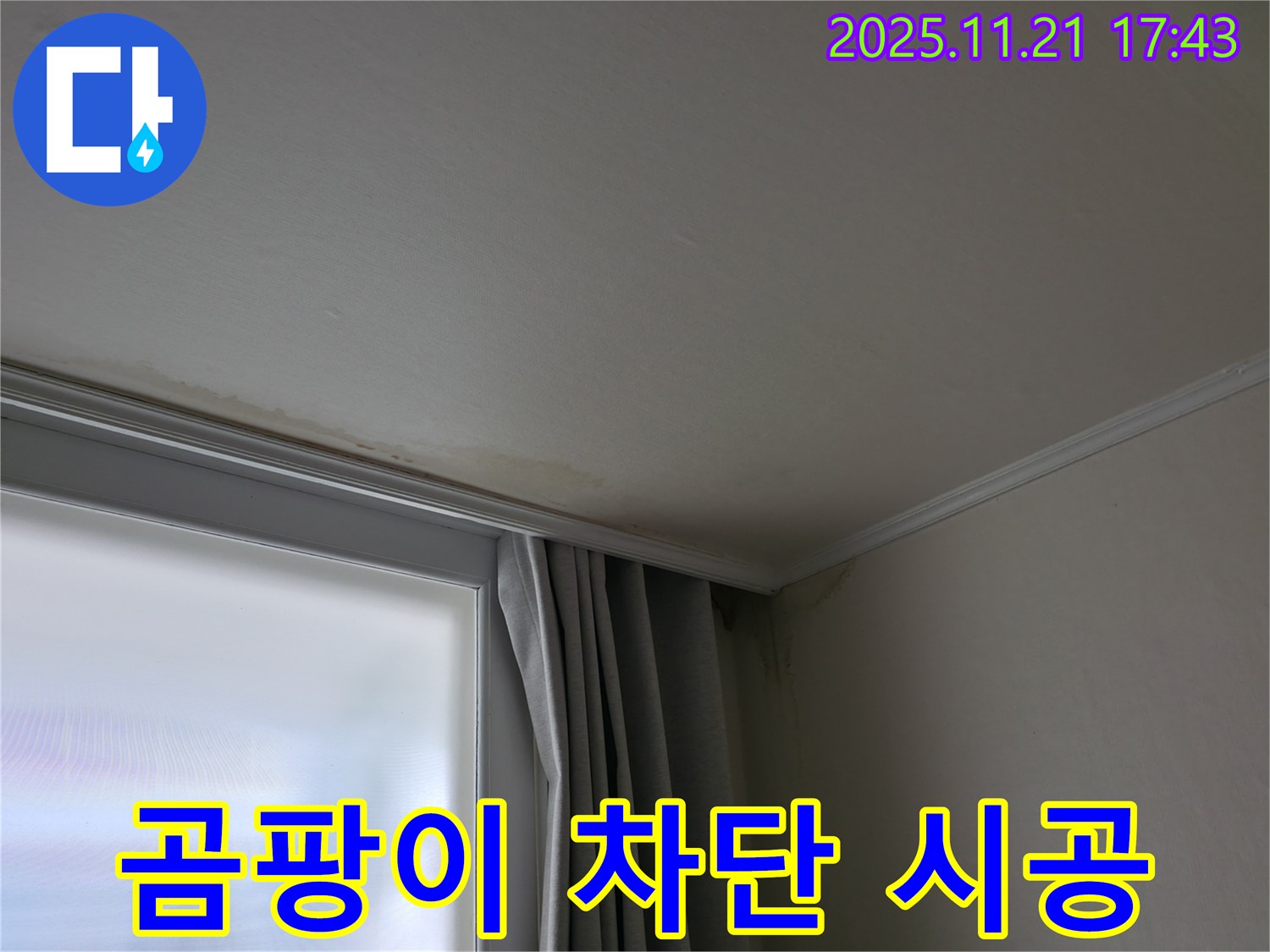 서대문구 창가 누수 - 곰팡이 - 완벽 차단 시공
