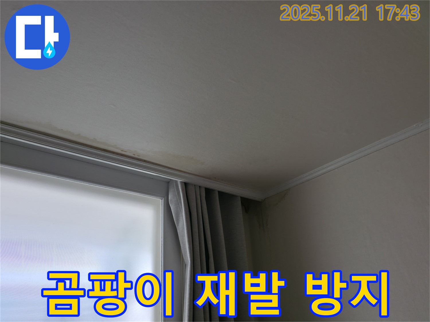 서대문구 창가 누수 - 곰팡이 - 재발 방지 시공