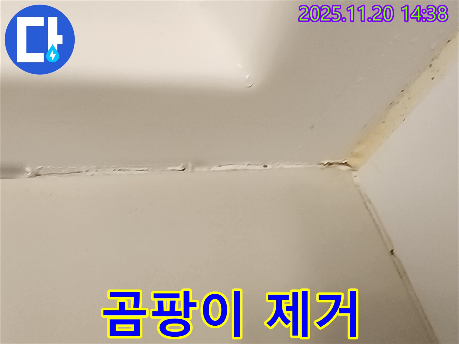 욕조 실리콘 - 곰팡이 완벽 제거