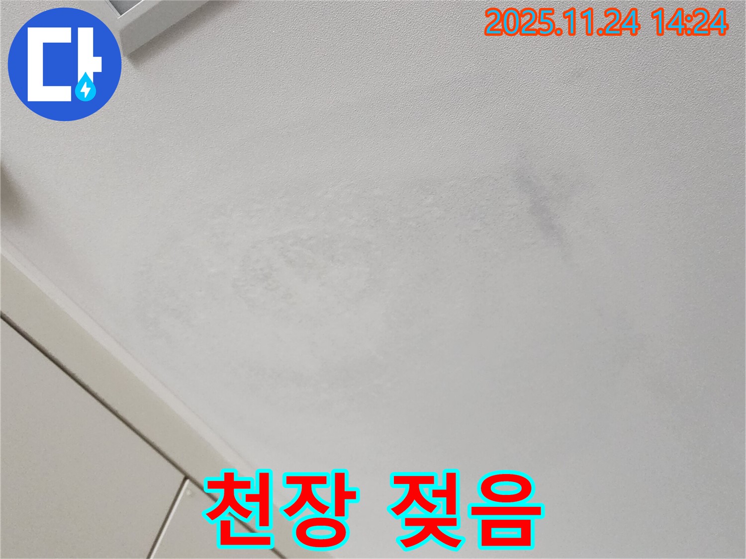 천장 젖음 - 초기 발견 시 빠른 대처