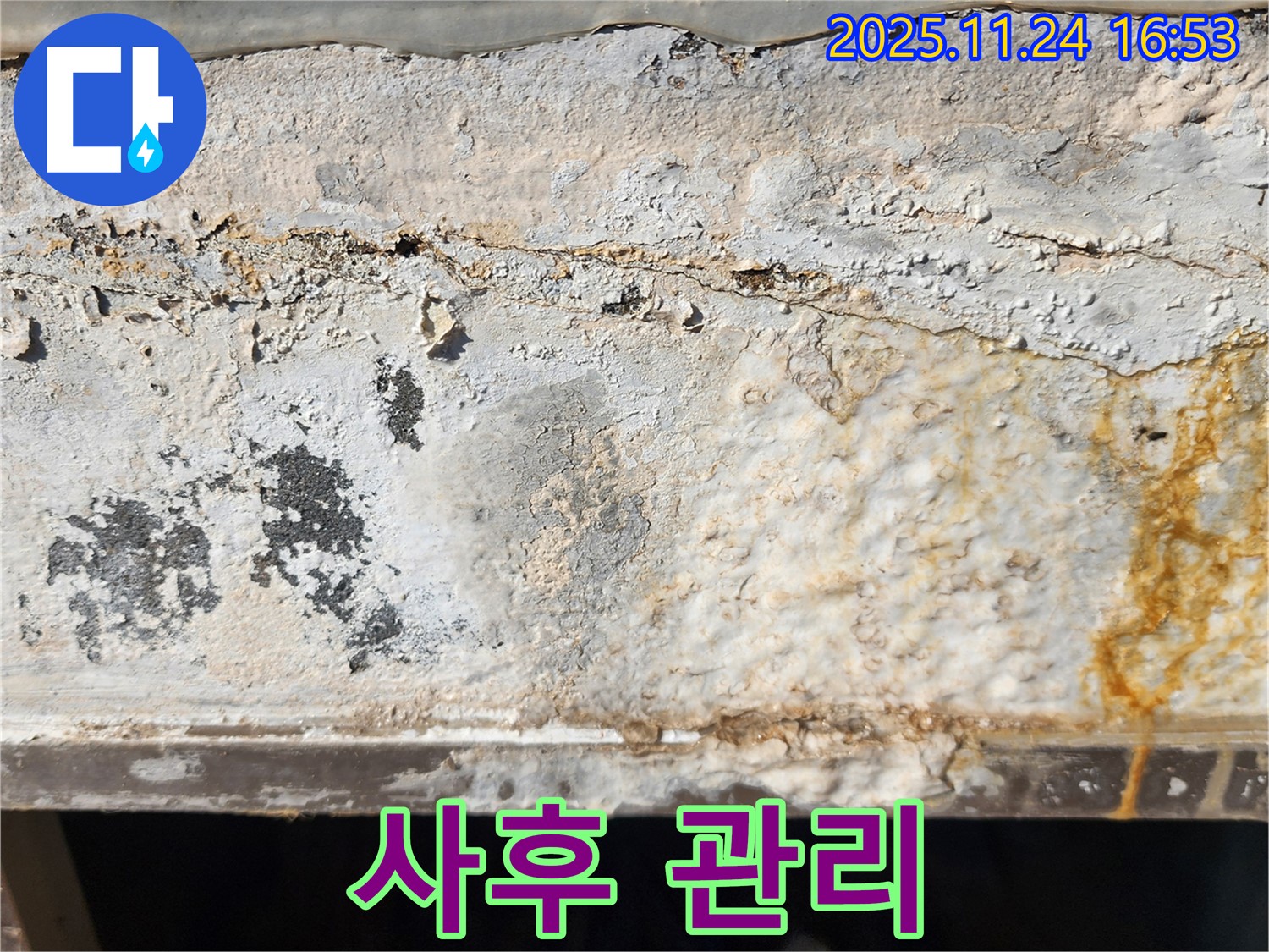 사후 관리 - 철저한 점검 - 누수 재발 방지