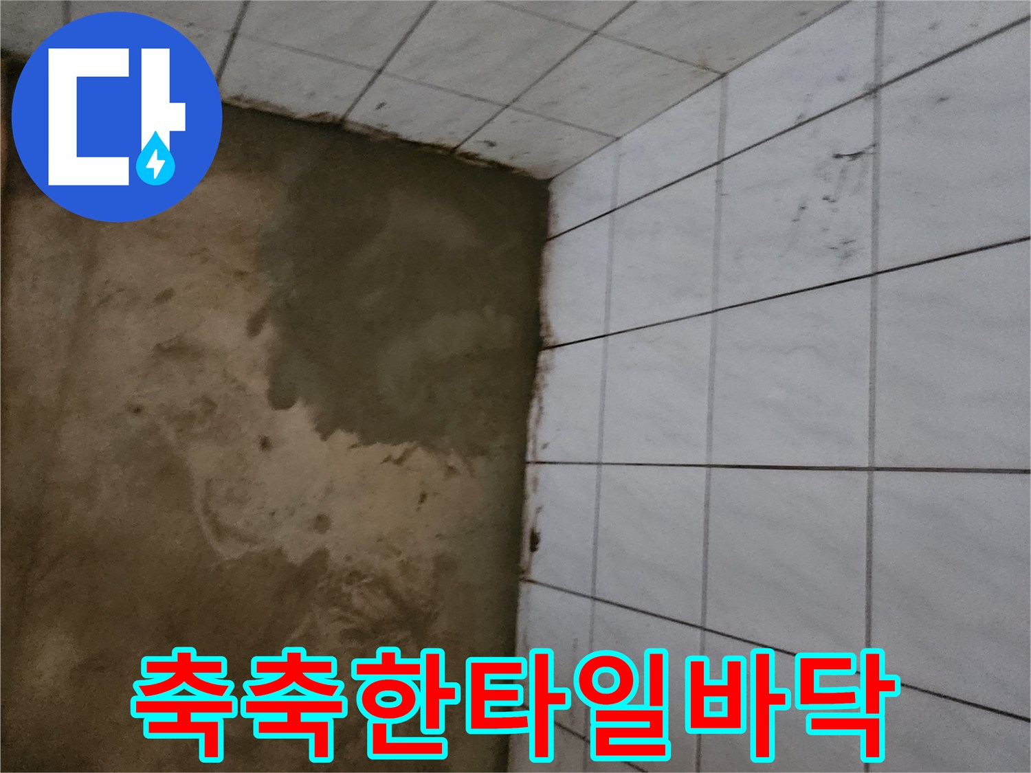 습기가스며든-화장실-타일-바닥면