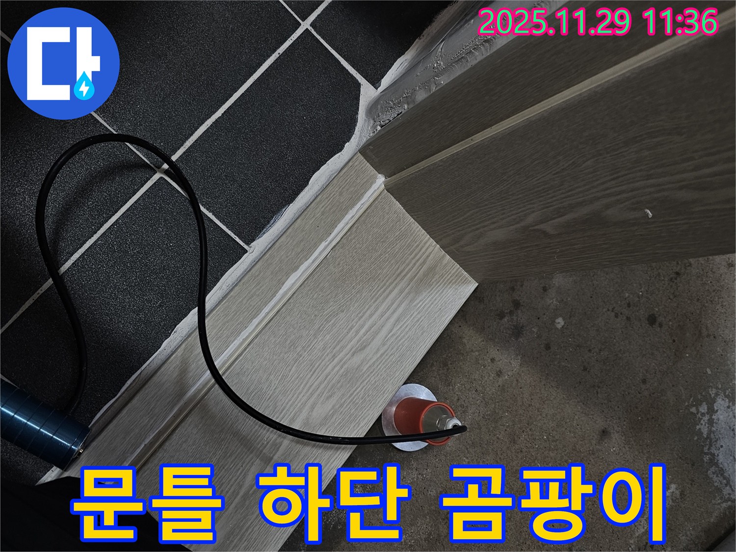 문틀 하단 곰팡이 - 누수 해결 전문가