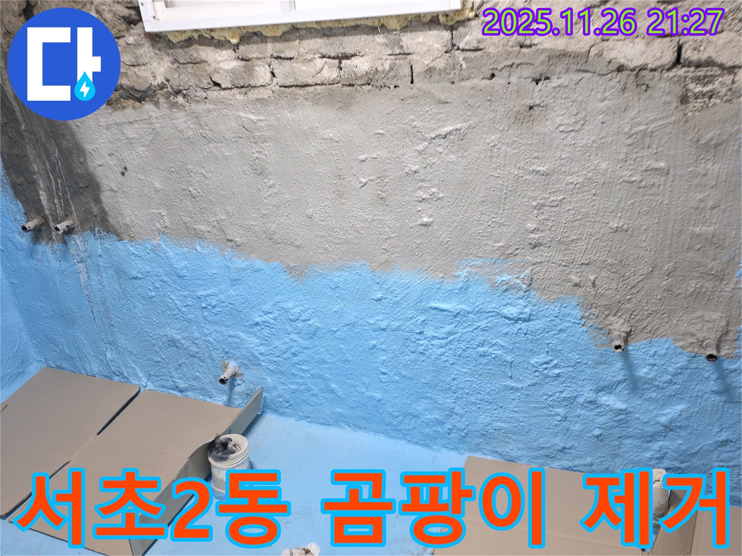 서초구 서초2동 누수 - 곰팡이 냄새 제거하고 쾌적한 지하실로!