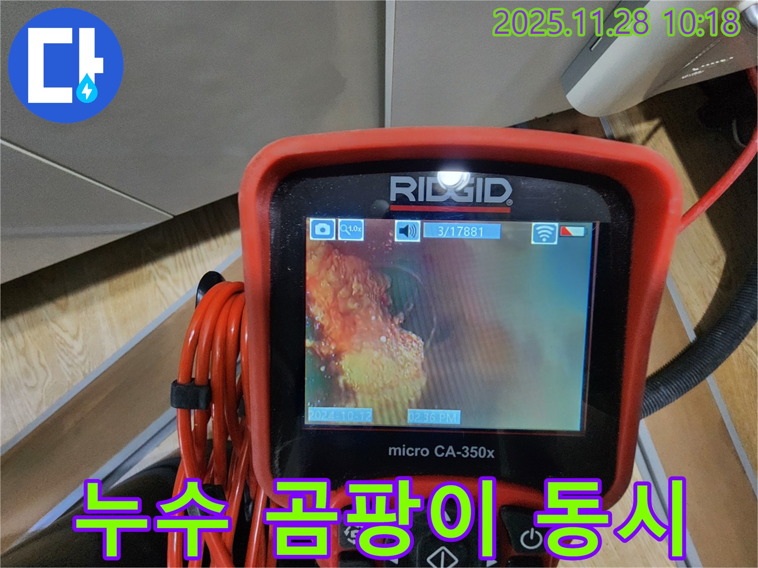 누수, 곰팡이, 배관 문제 동시 해결!