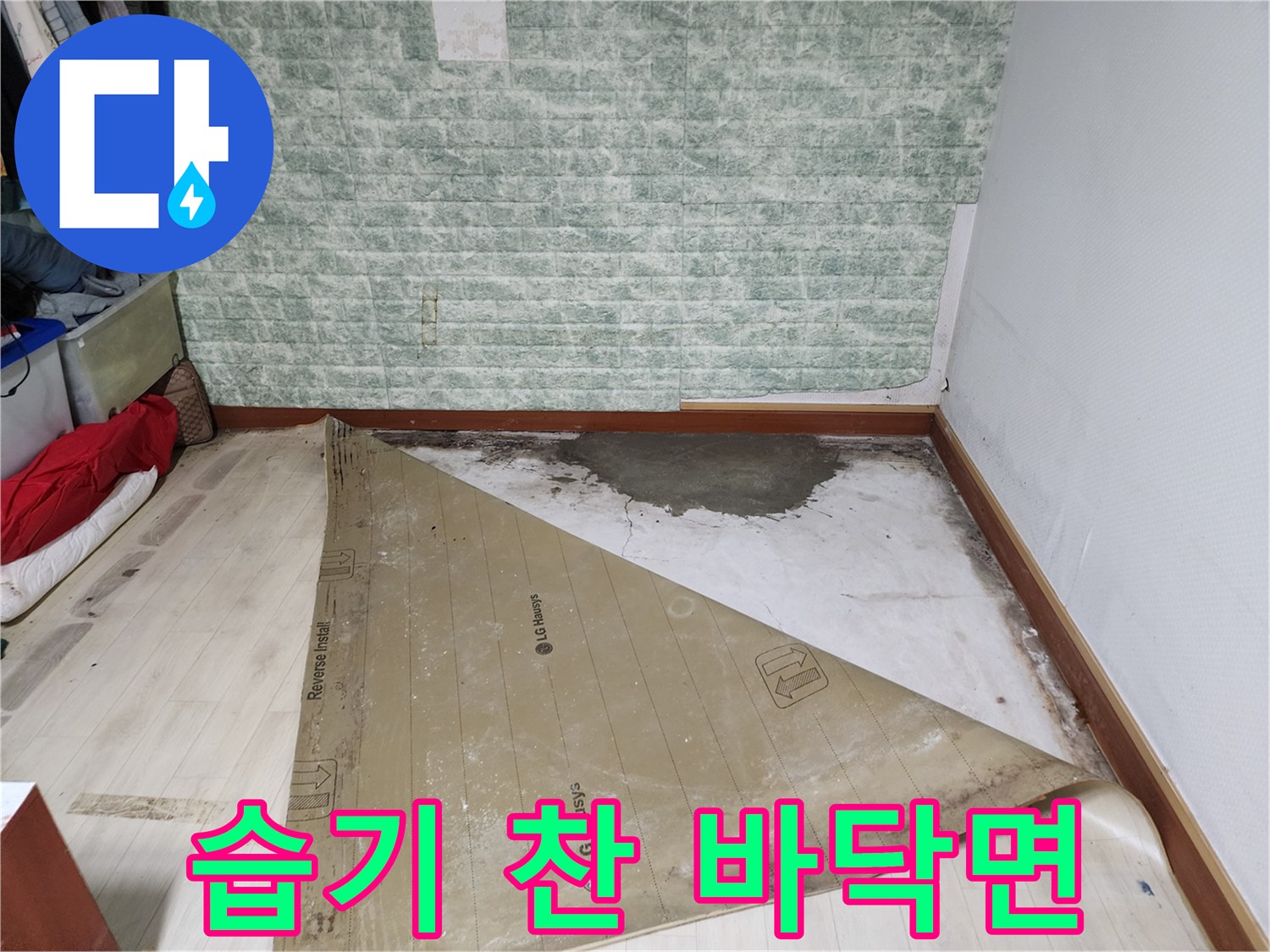 물기가-스며든-베란다-바닥-콘크리트