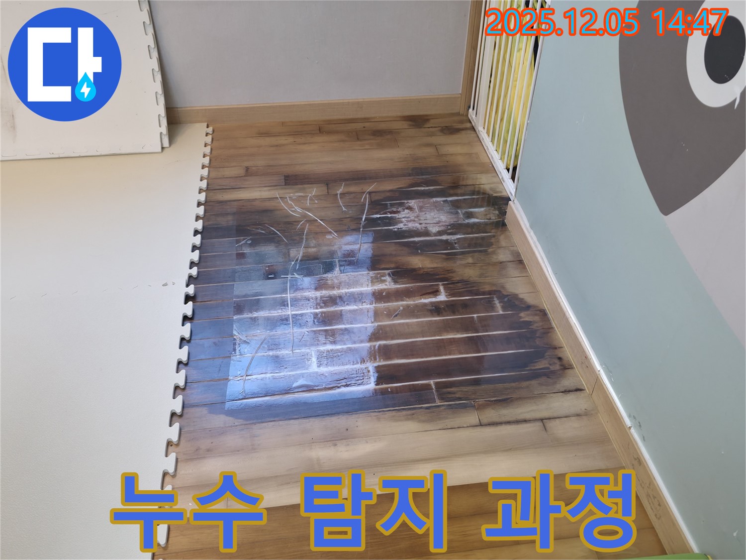 누수 탐지 과정 - 전문 장비 사용
