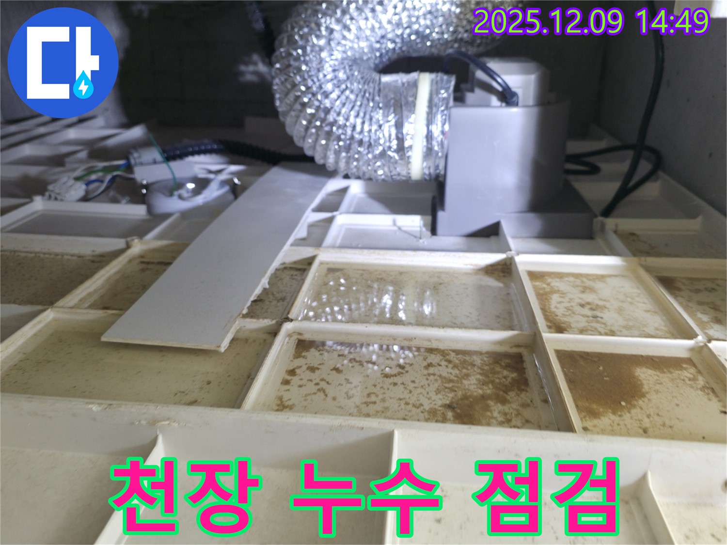 천장 누수 점검 - 전문 장비로 꼼꼼하게
