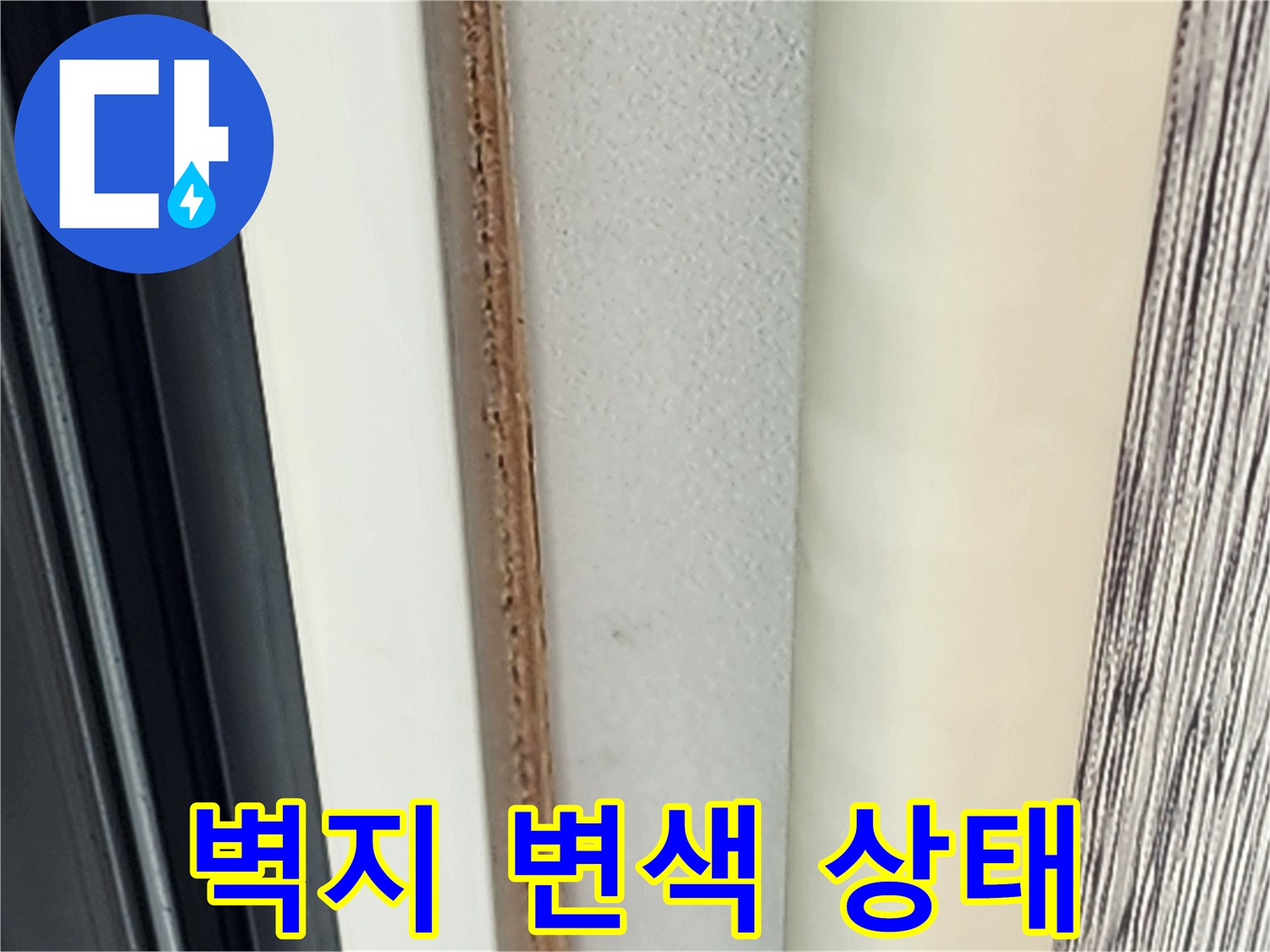 벽지-변색과-습기-흔적-확인