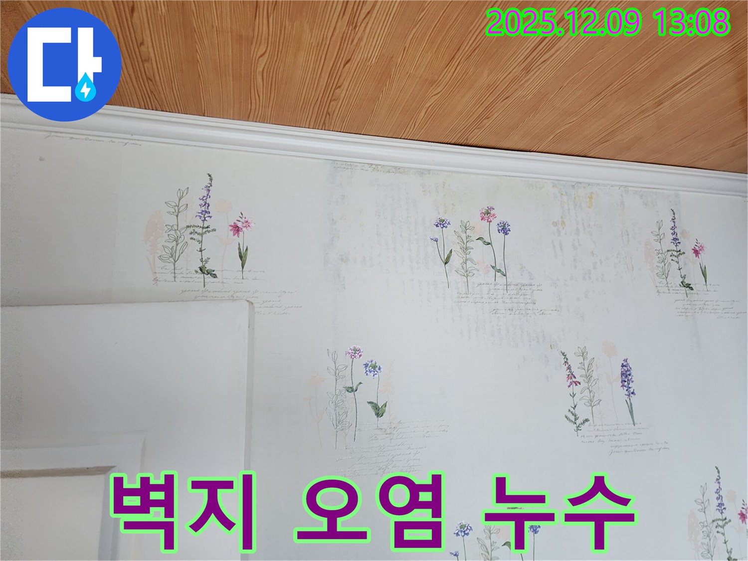 벽지 오염 - 누수 피해 - 최소화