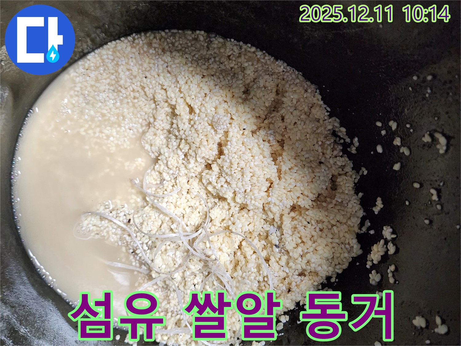 배관 속 섬유 - 쌀알 동거 - 누수 유발