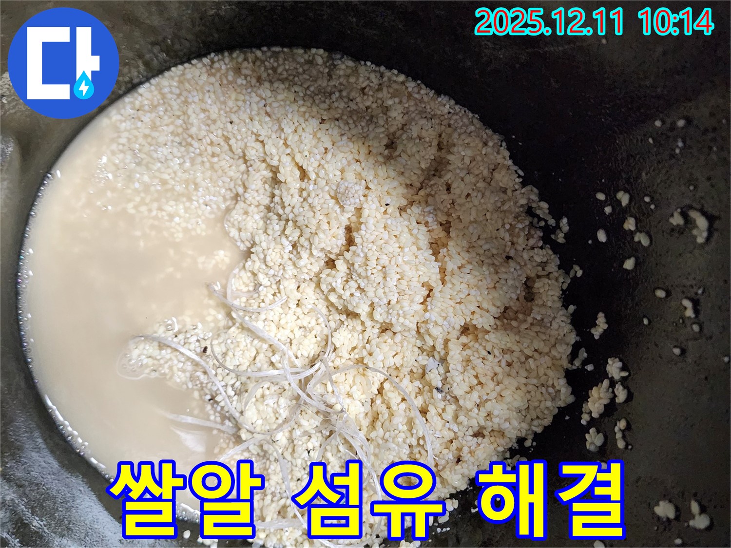 쌀알 섬유 해결 - 누수 해결 완료