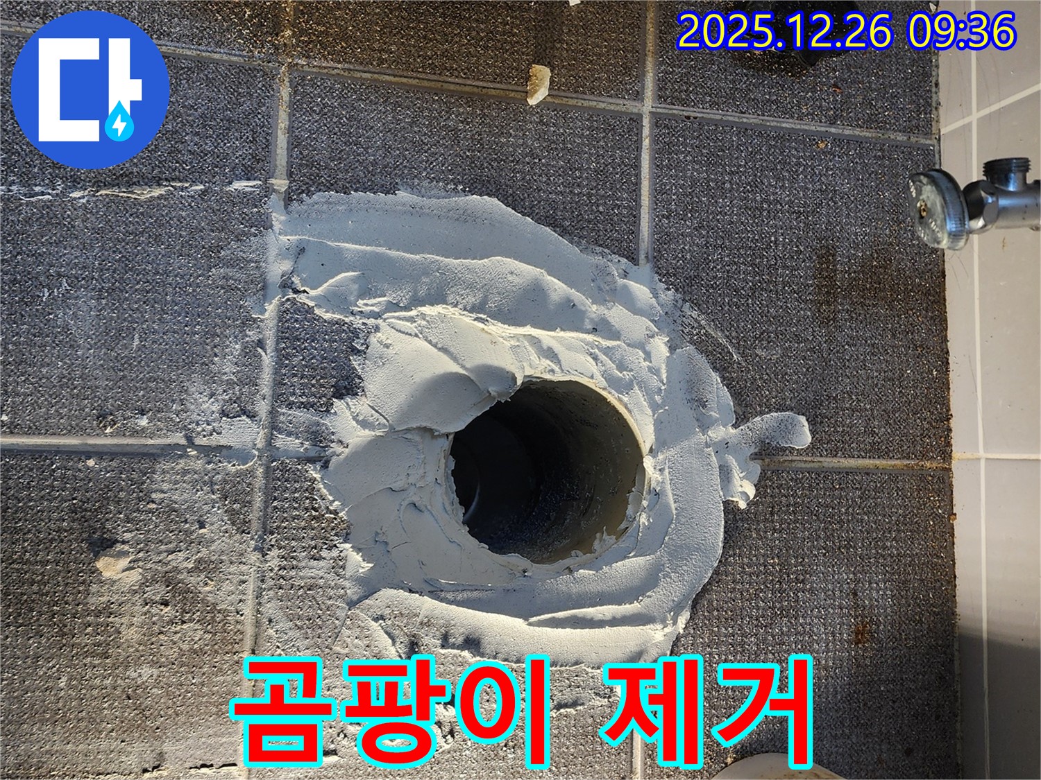 배관 주변 곰팡이 제거 - 쾌적한 환경 - 위생적인 시공