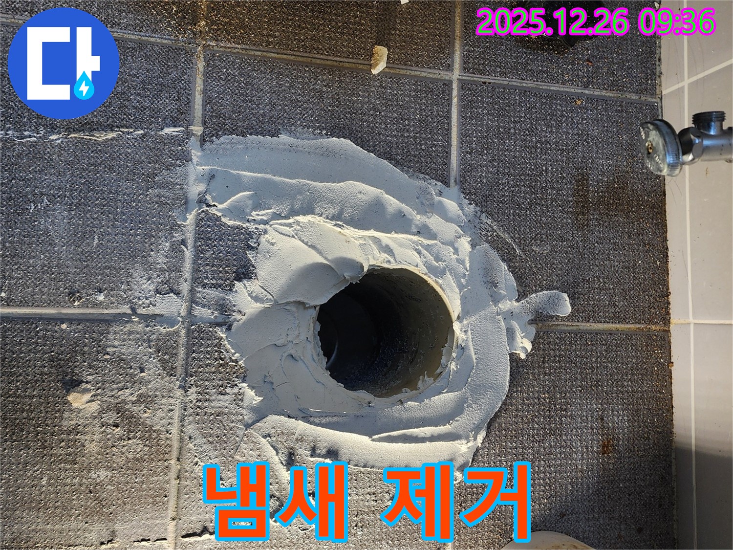 배관 주변 청소 - 냄새 제거 - 쾌적한 화장실