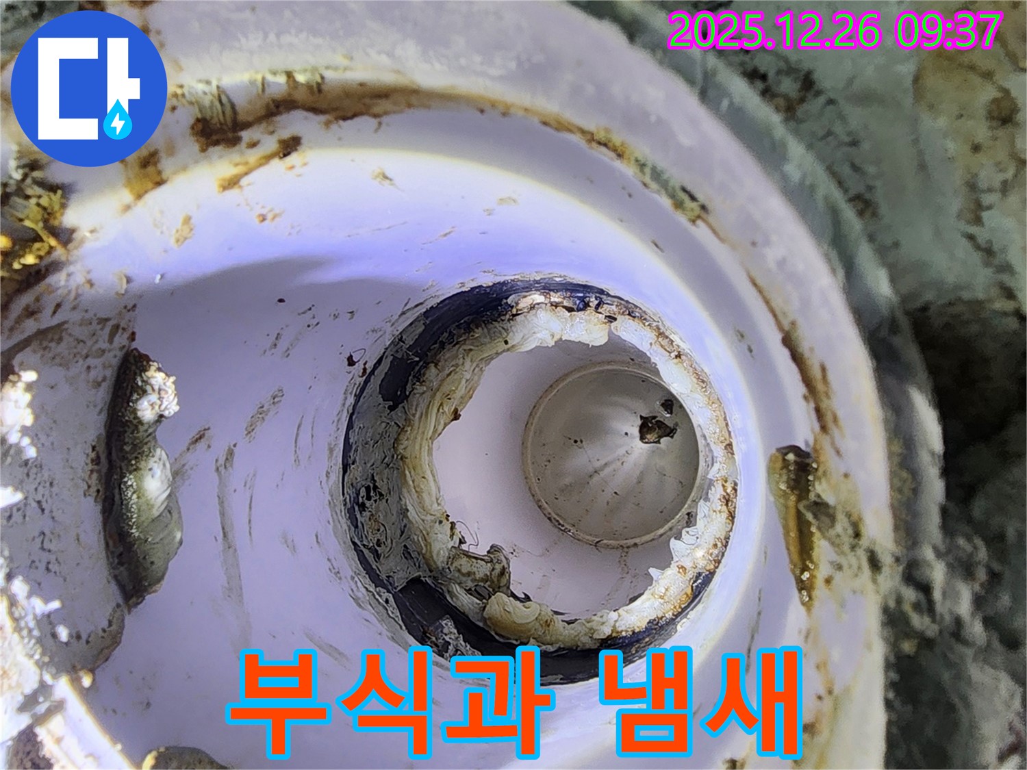 상계1동 배관 - 부식과 불쾌한 냄새