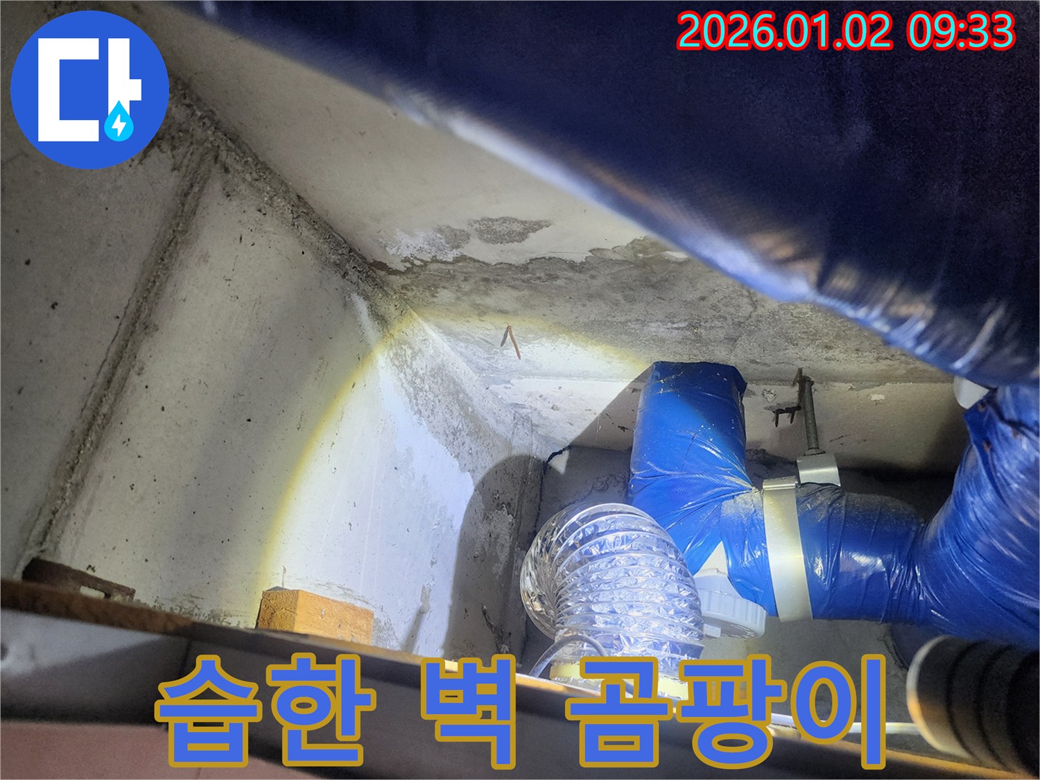 상계9동 습한 벽 - 곰팡이 제거 및 누수 해결