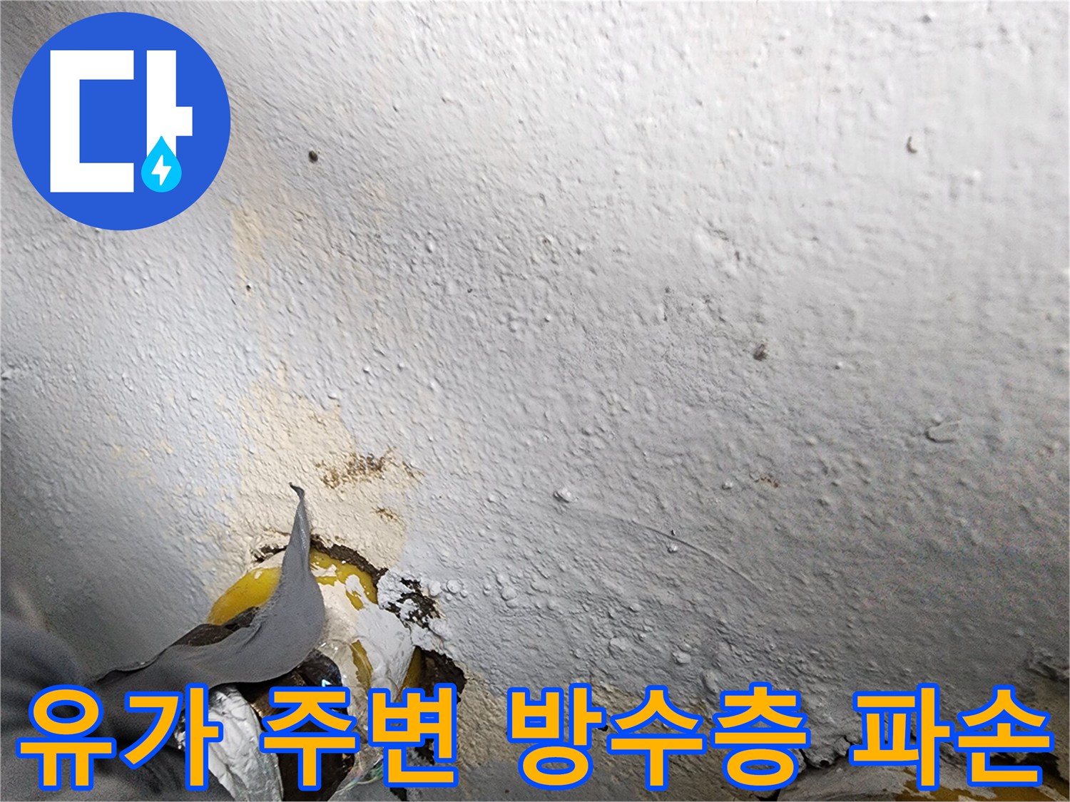 상계동-현장-배수구-주변-방수 결함-확인
