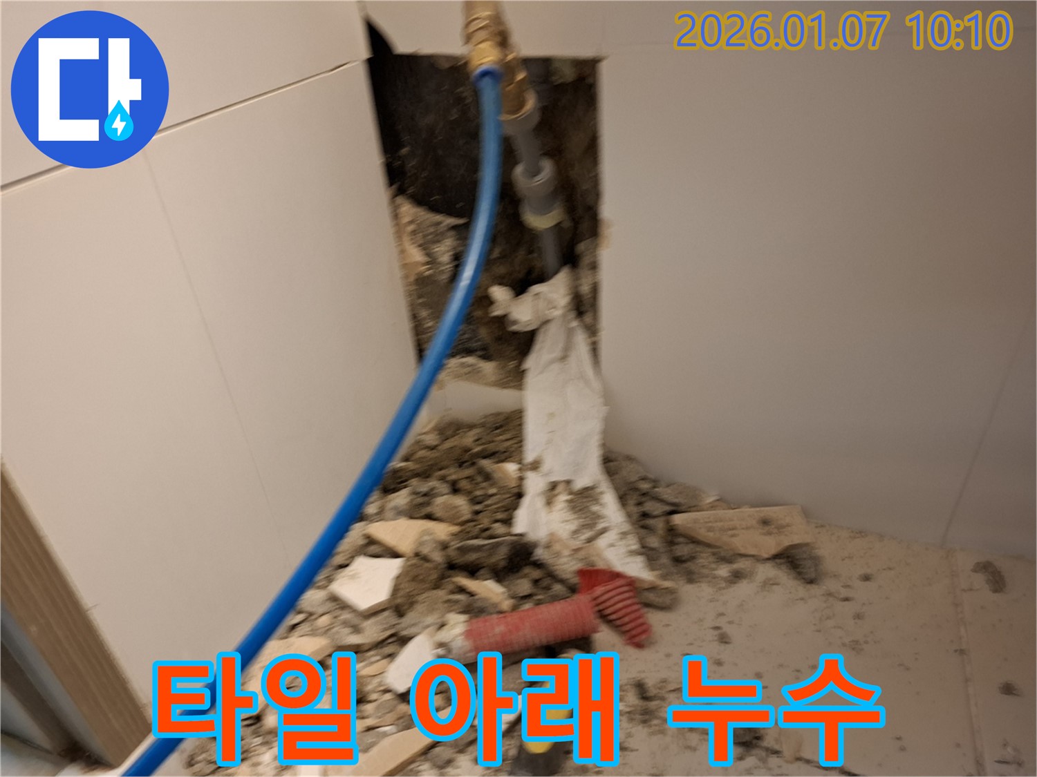 용인 처인구 모현 - 깨진 타일 아래 숨은 누수