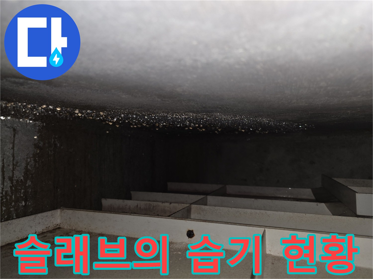 물방울이-맺혀있는-천장-콘크리트면
