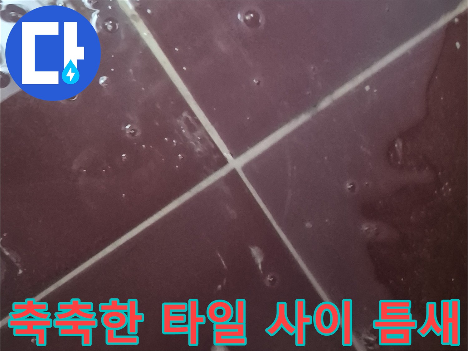 습기가 머금어진-욕실 바닥재