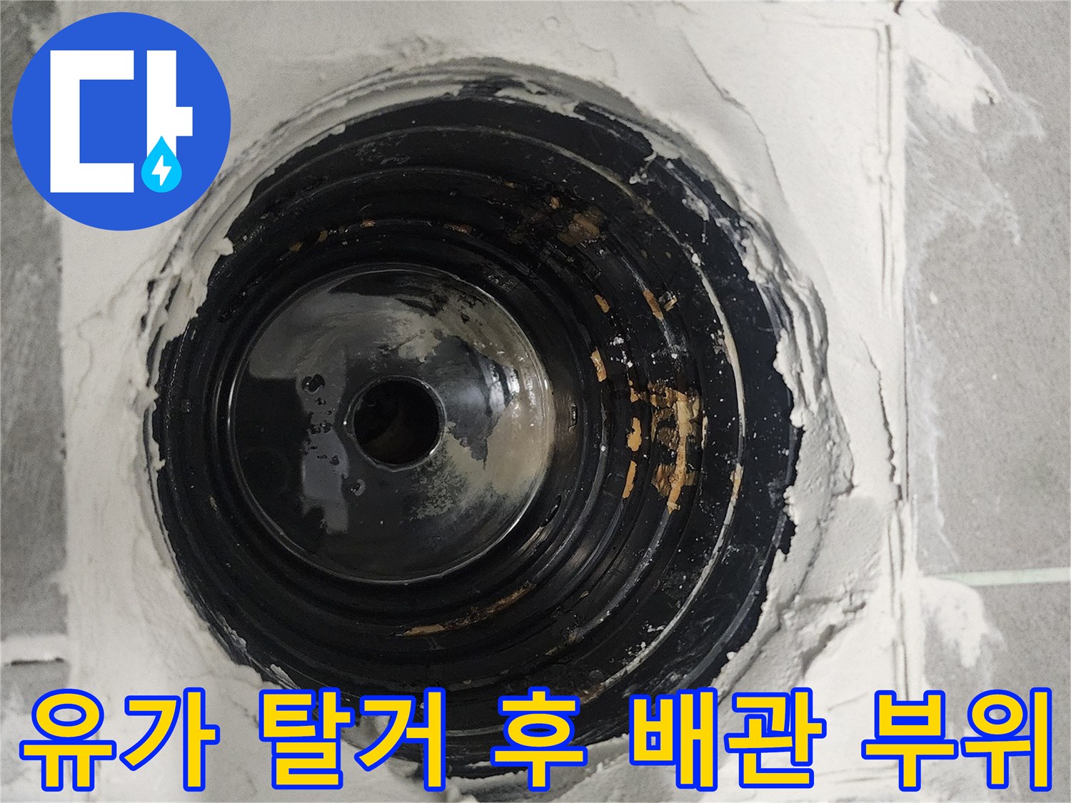 욕실-배수구-내부-방수층-손상-현장-사진