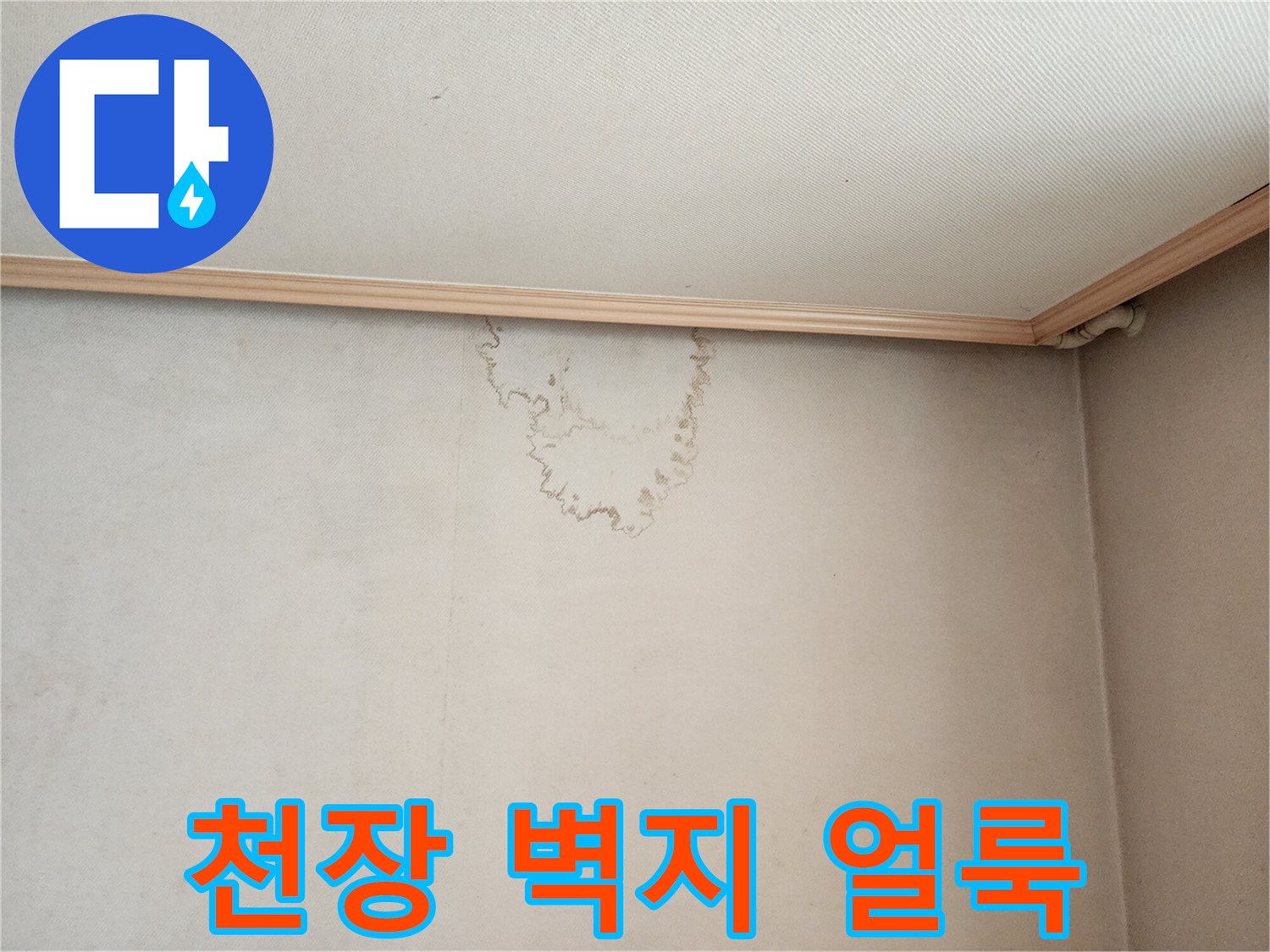 종로구 거실 천장의 벽지 얼룩 현상