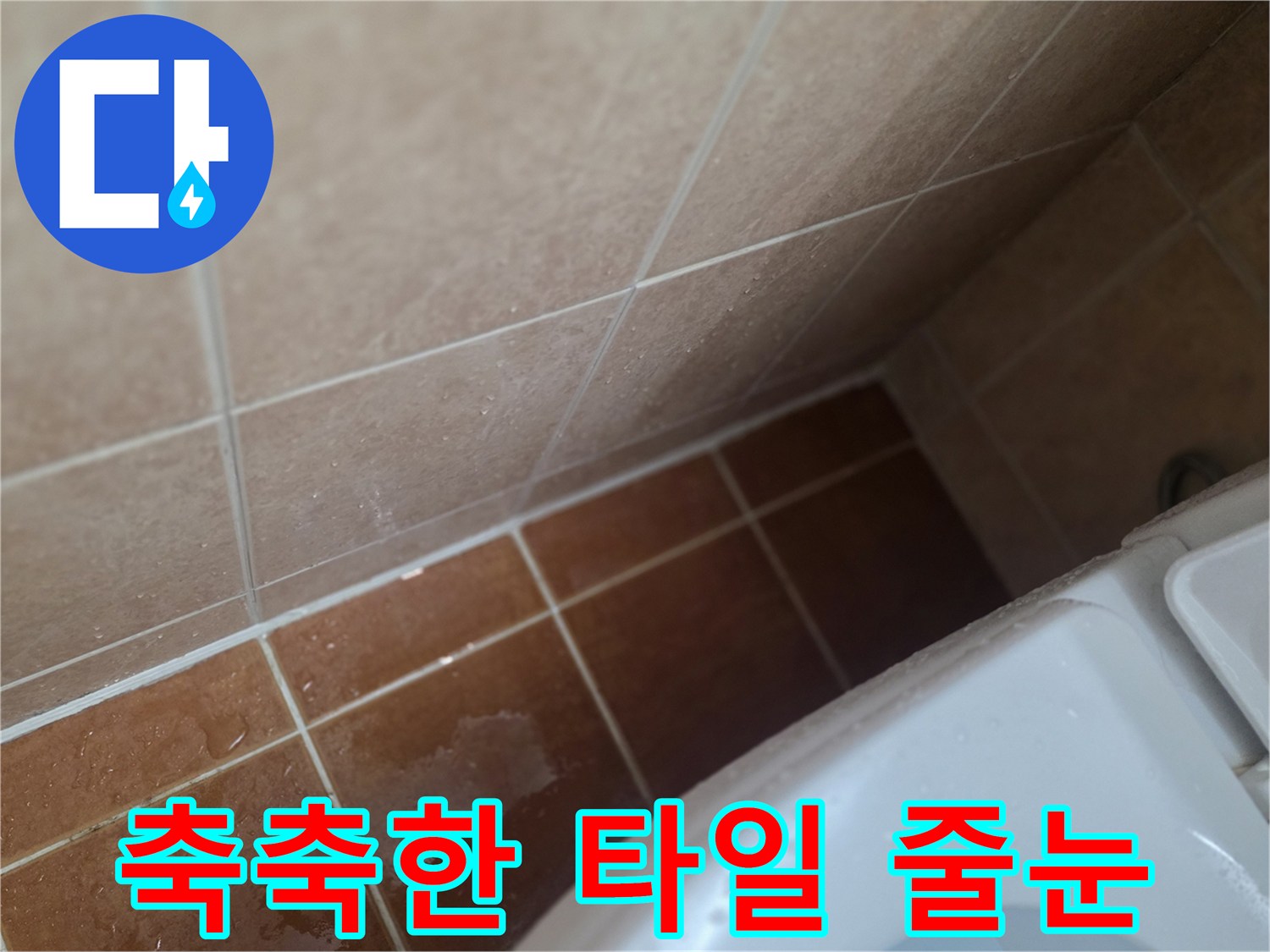 습기가-머물러있는-욕실-타일-줄눈-부위