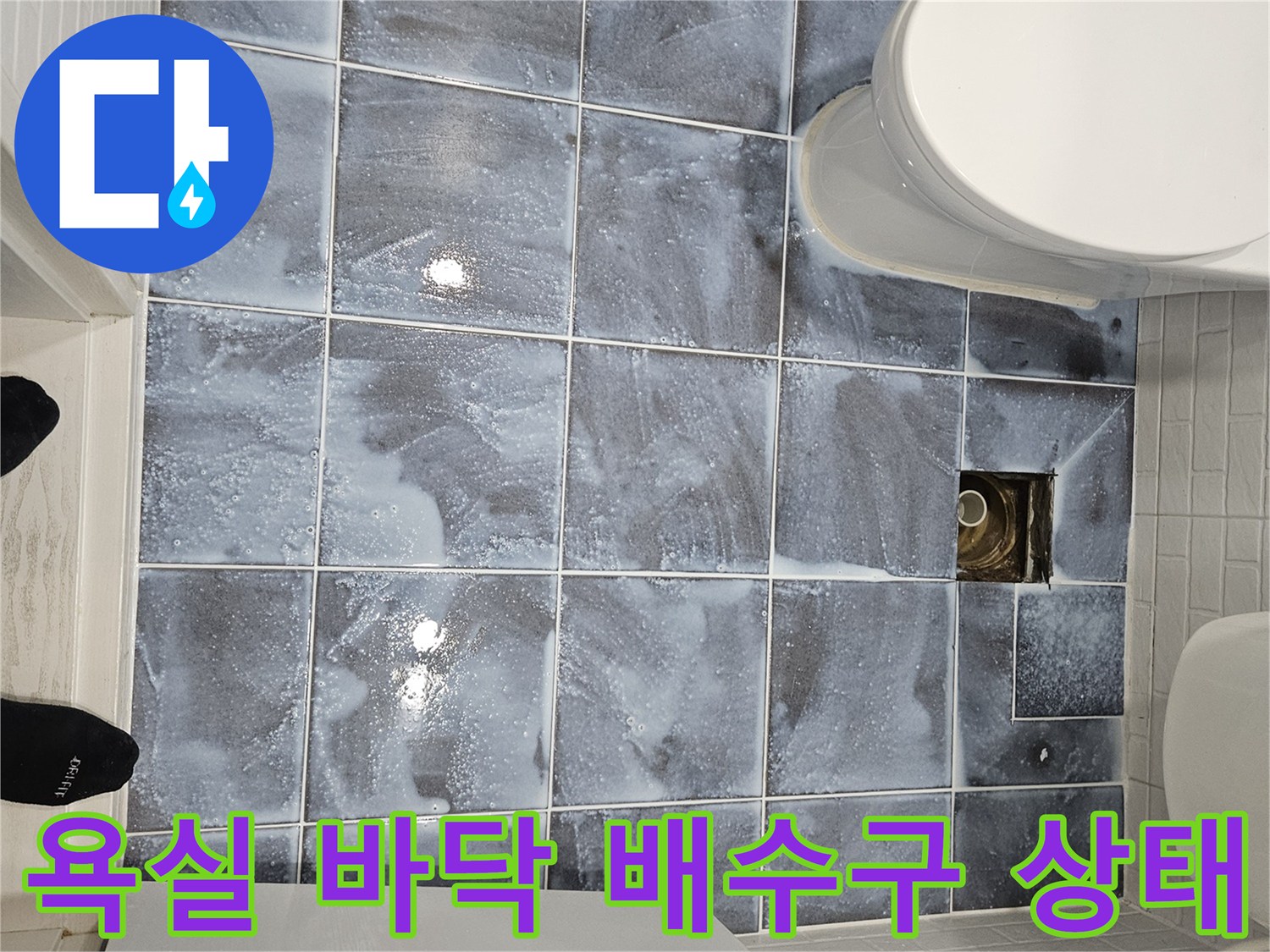 양천구 화장실-배수구 주변 타일 확인