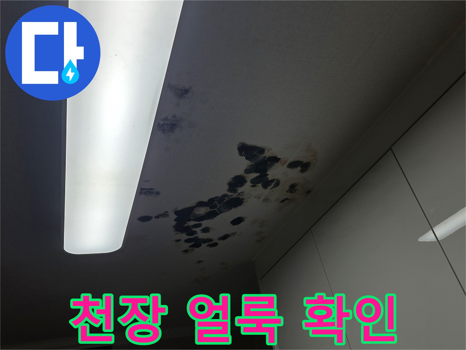 동작구-아파트-천장-물샘-얼룩-상태