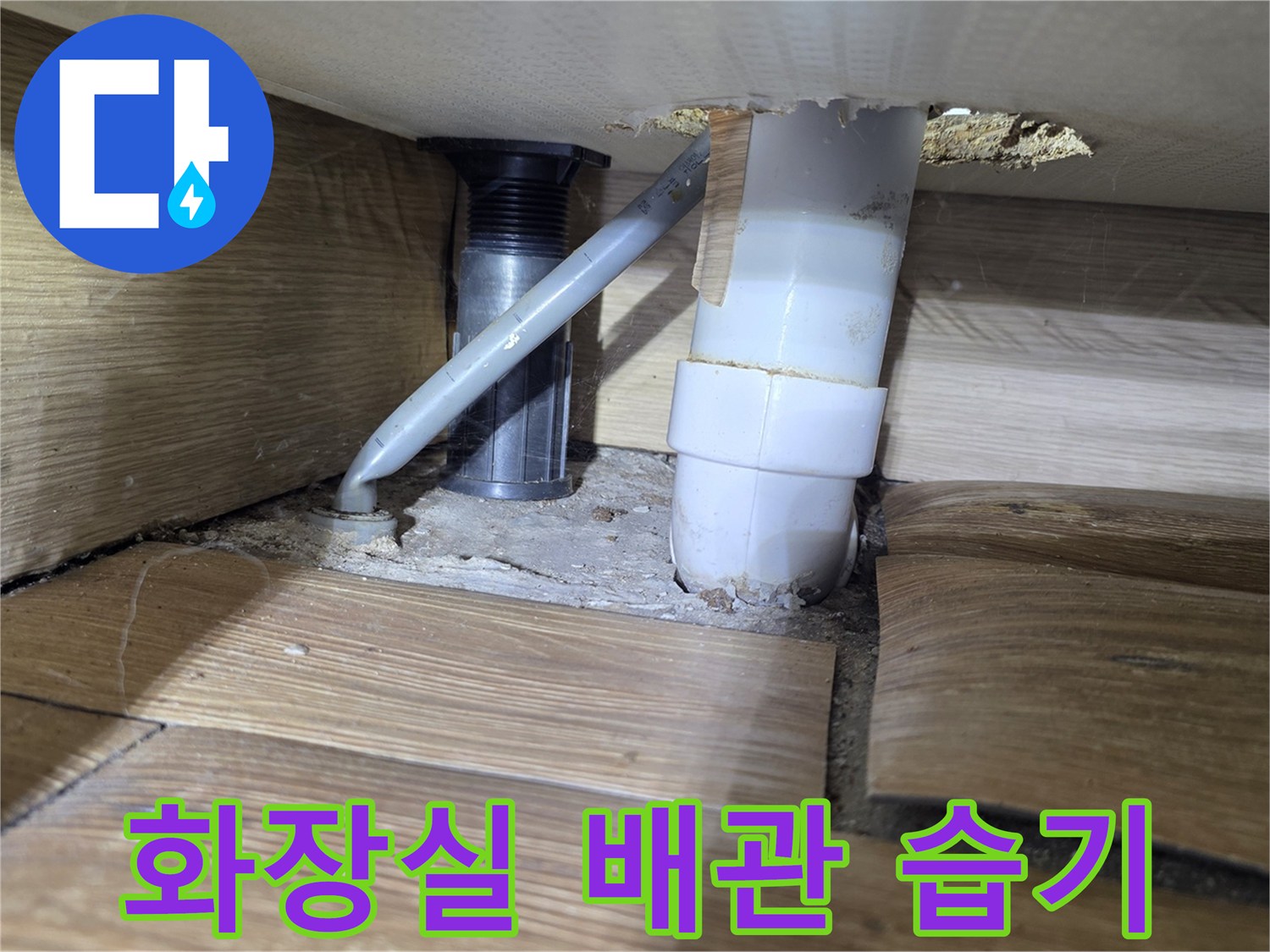 덕양구 화장실-하수관 주변의 습한 상태