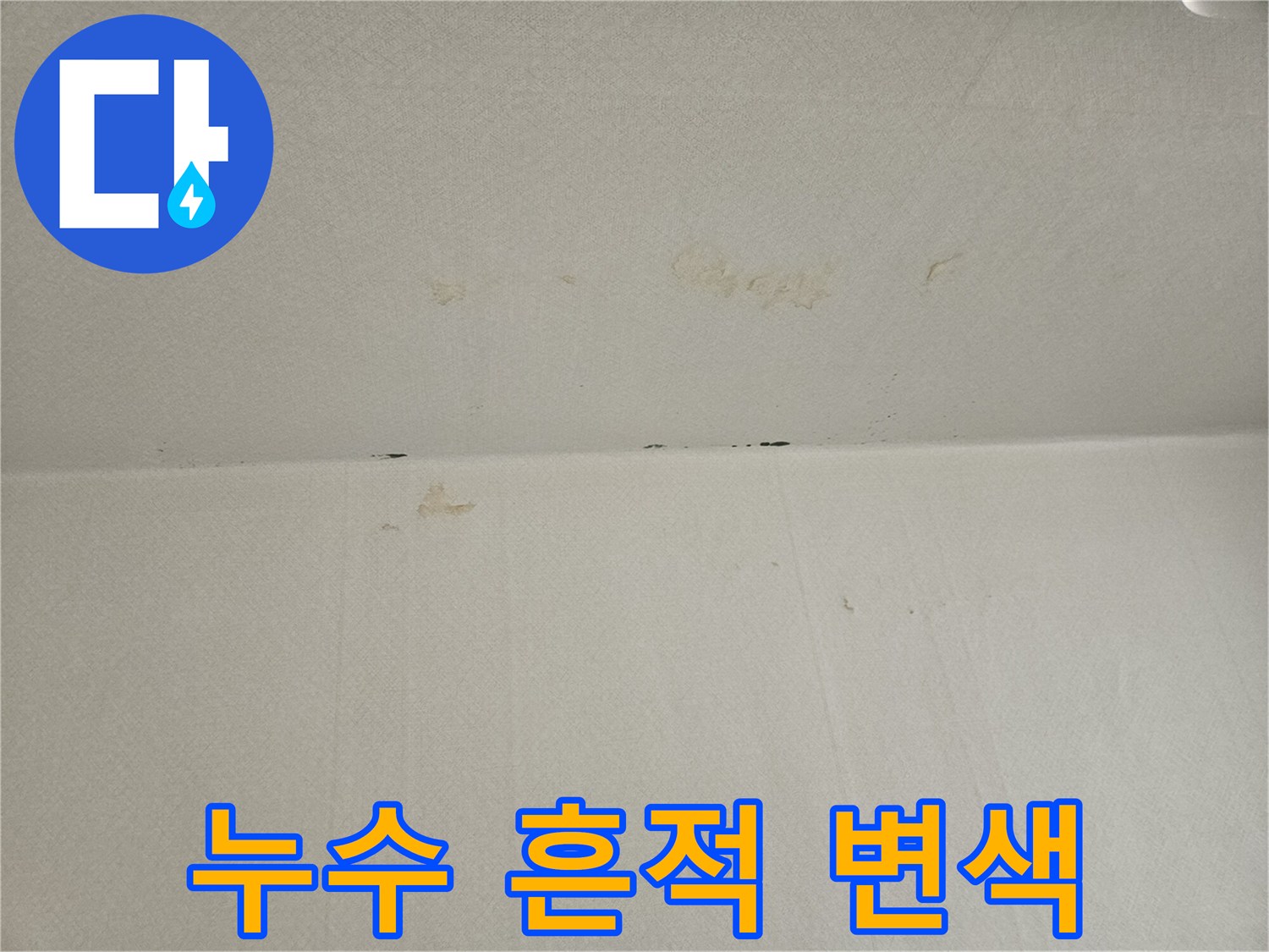 천장-도배지-물자국-및-변색-상태-확인