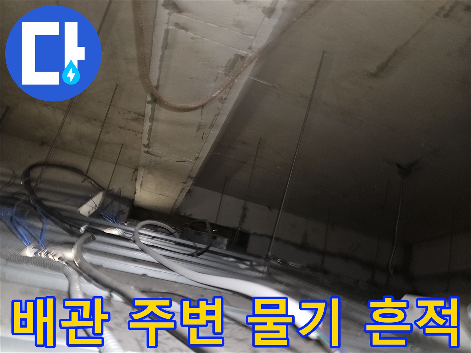 천장-내부-배관-주변의-물기-및-습기-흔적