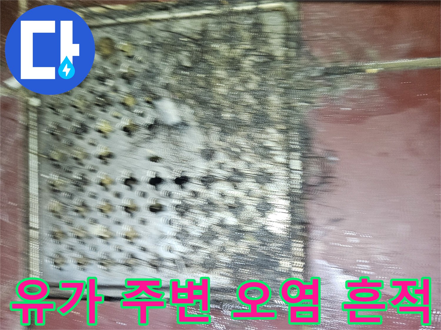 물때와 오염이 심한 화장실 배수구 덮개