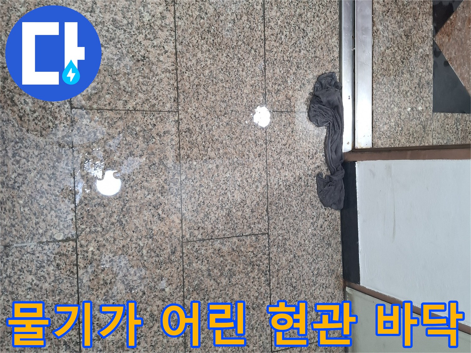 양천구-지하현관-바닥타일-물기-상태