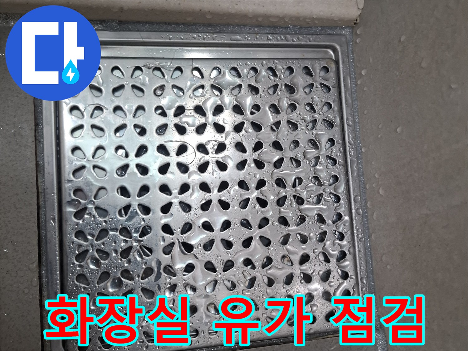 욕실 배수구-유가 주변 상태 확인
