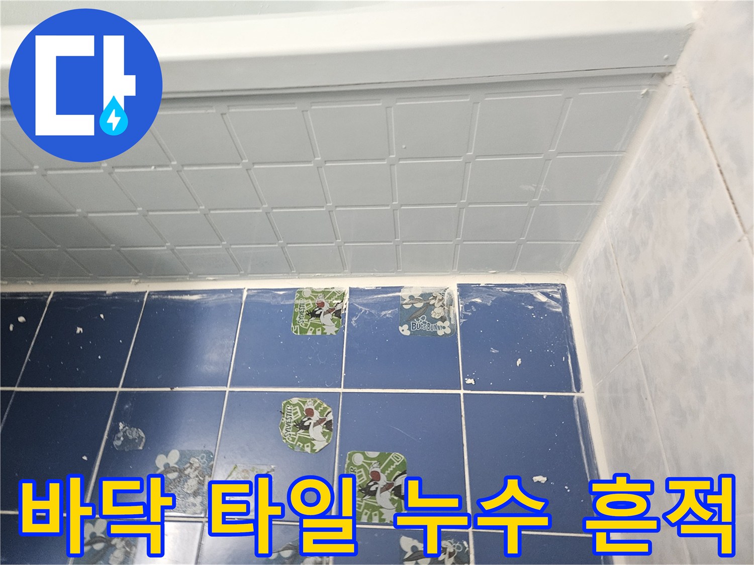 욕실-바닥-타일-사이의-물기-및-습기-침투-현상