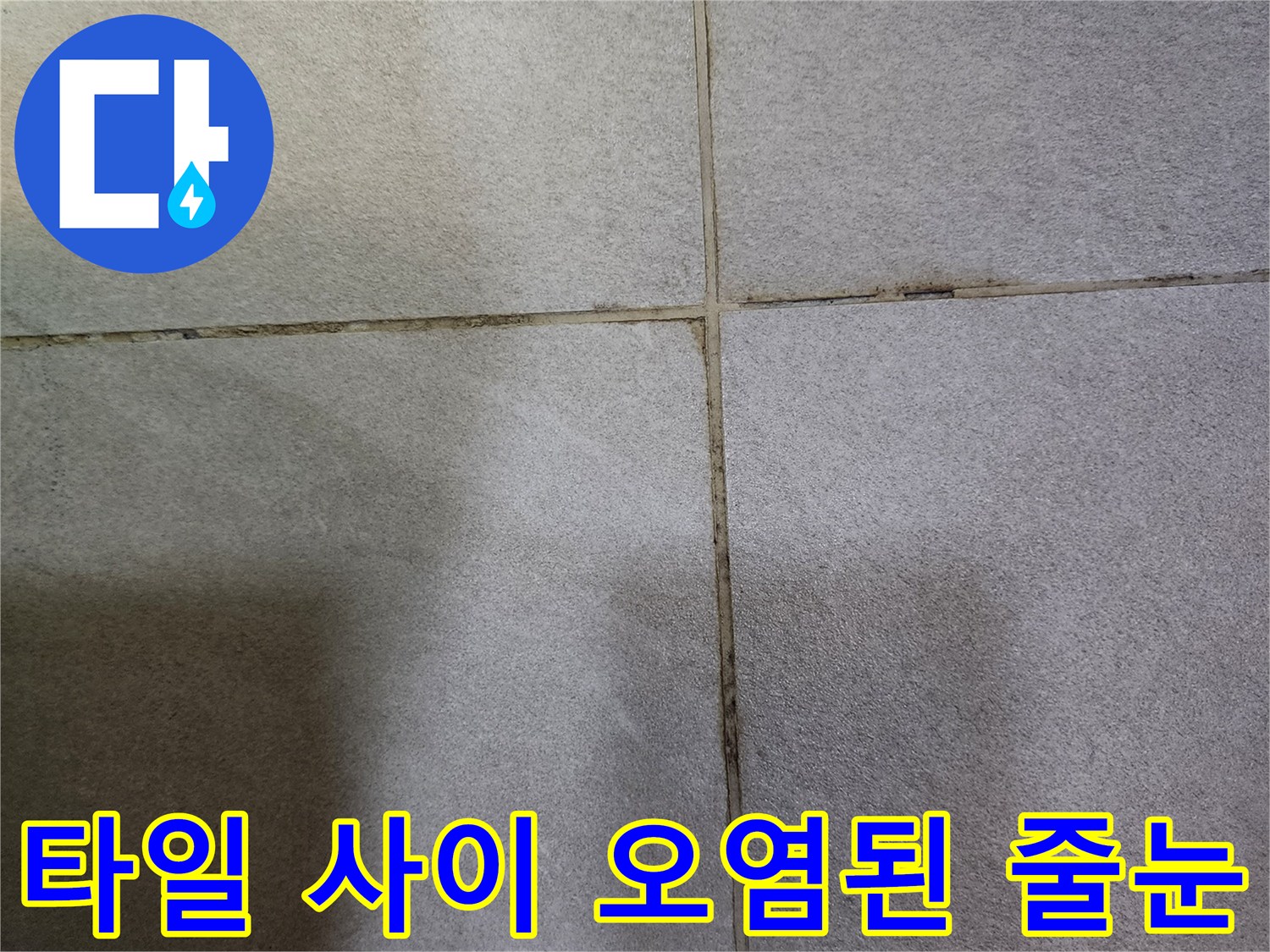 변기-앞쪽-타일-줄눈-오염-상태