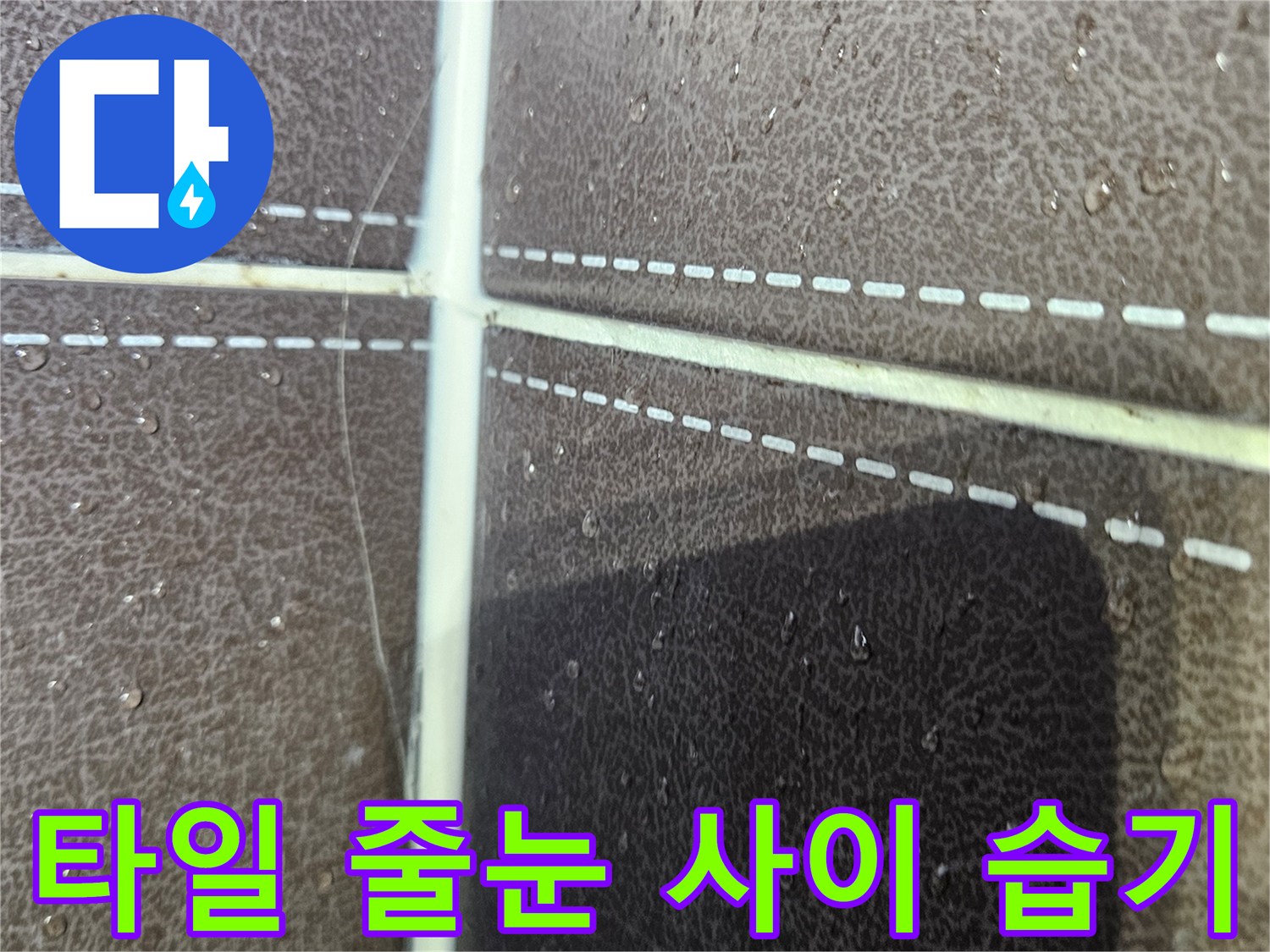 타일-줄눈-틈새로-스며든-습기와-물고임-현상