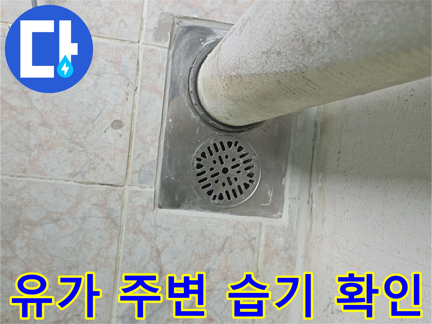 배수구-주변-타일-틈새-점검